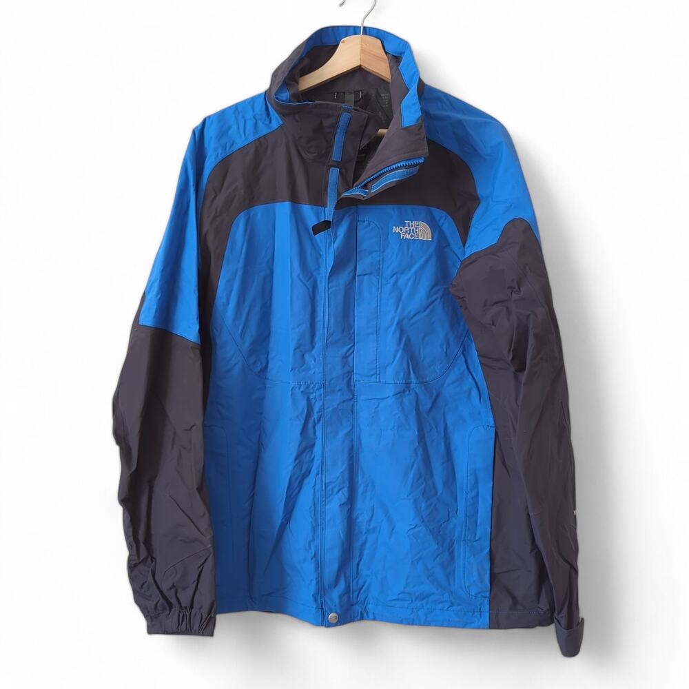 The North Face HyVent Jacket Coat Winter Skiing Snow Blue Waterproof Shell Large